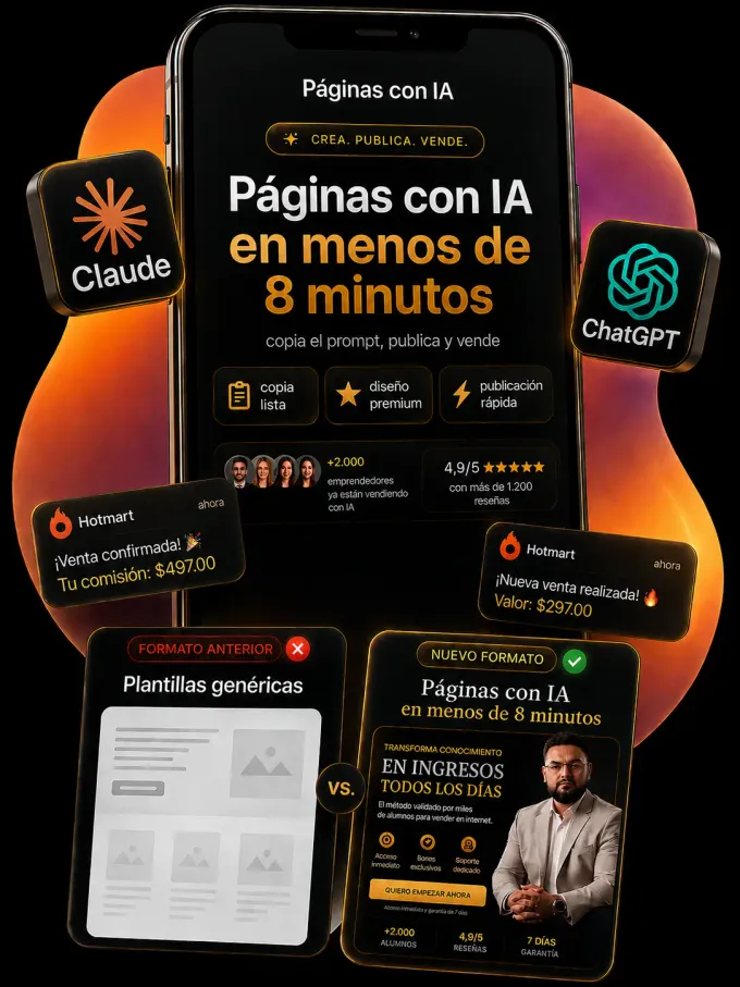 Landing Pages con IA — preview